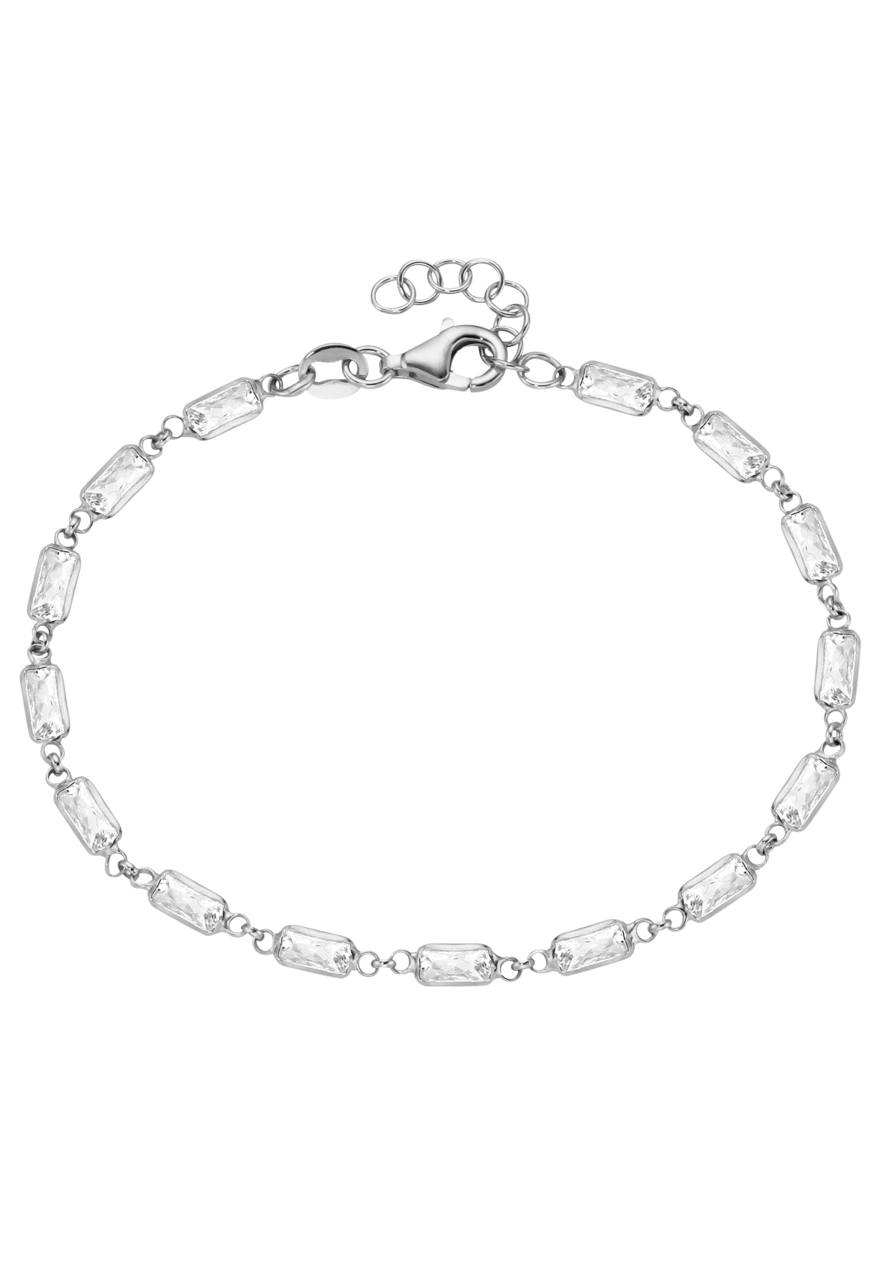 Firetti Armband »Schmuck Geschenk Silber 925 Armschmuck Armkette Baguettsteine«