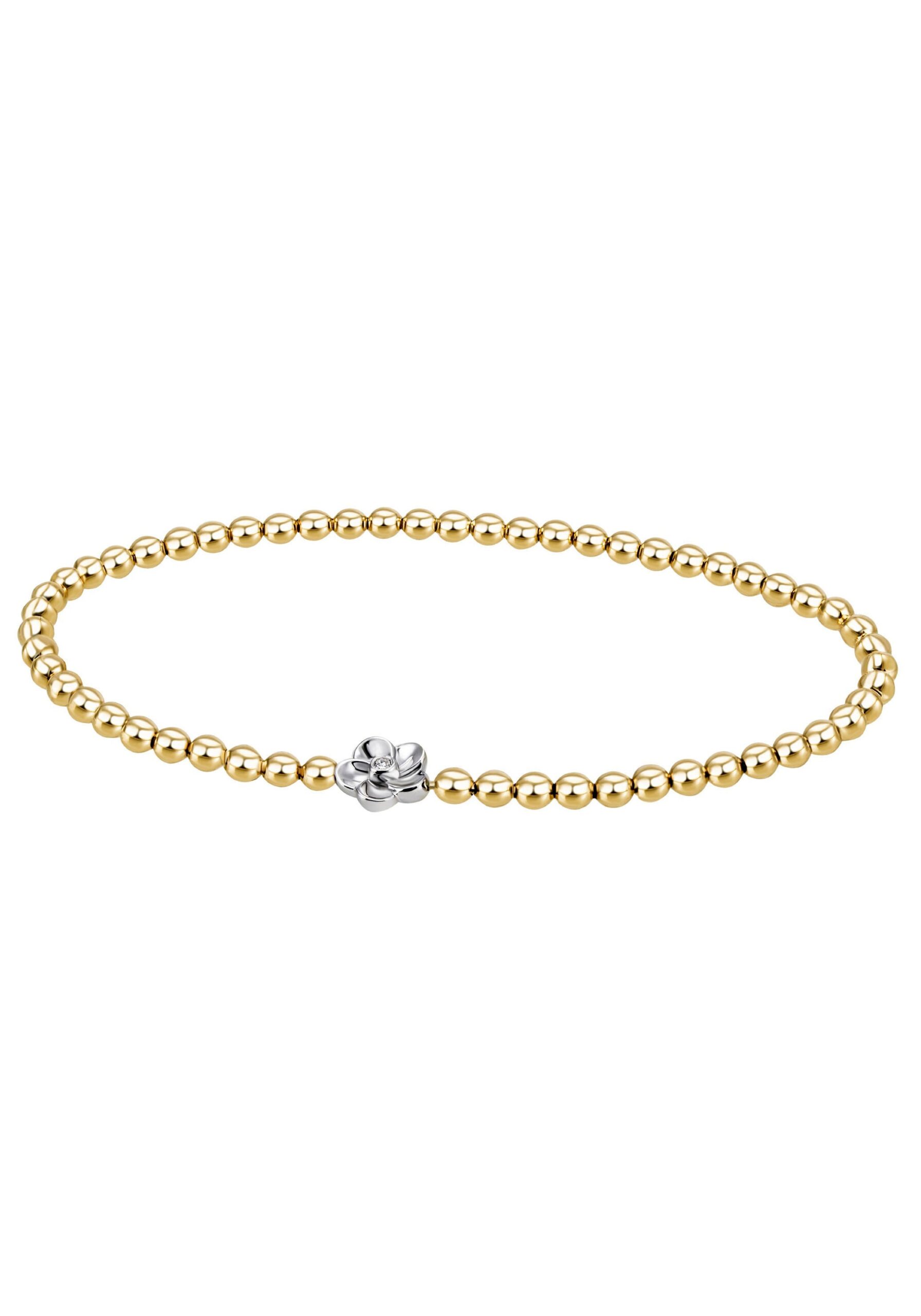 Firetti Armband »Schmuck Geschenk Silber 925 Armschmuck Armkette Kugelkette Blume«