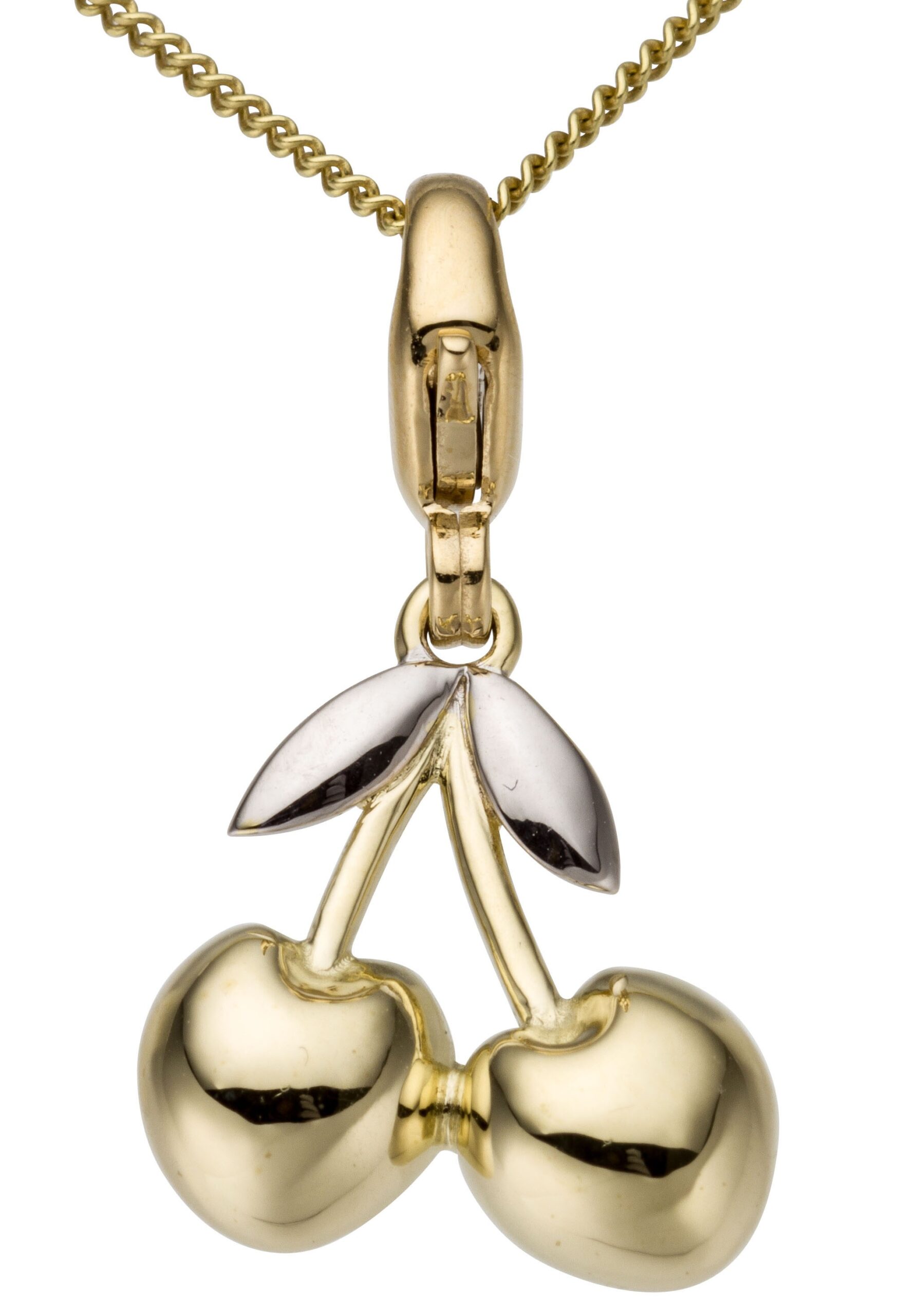 Firetti Charm-Einhänger »Schmuck Geschenk Gold 375 Halskette Charmarmband Gold-Charm Kirsche«