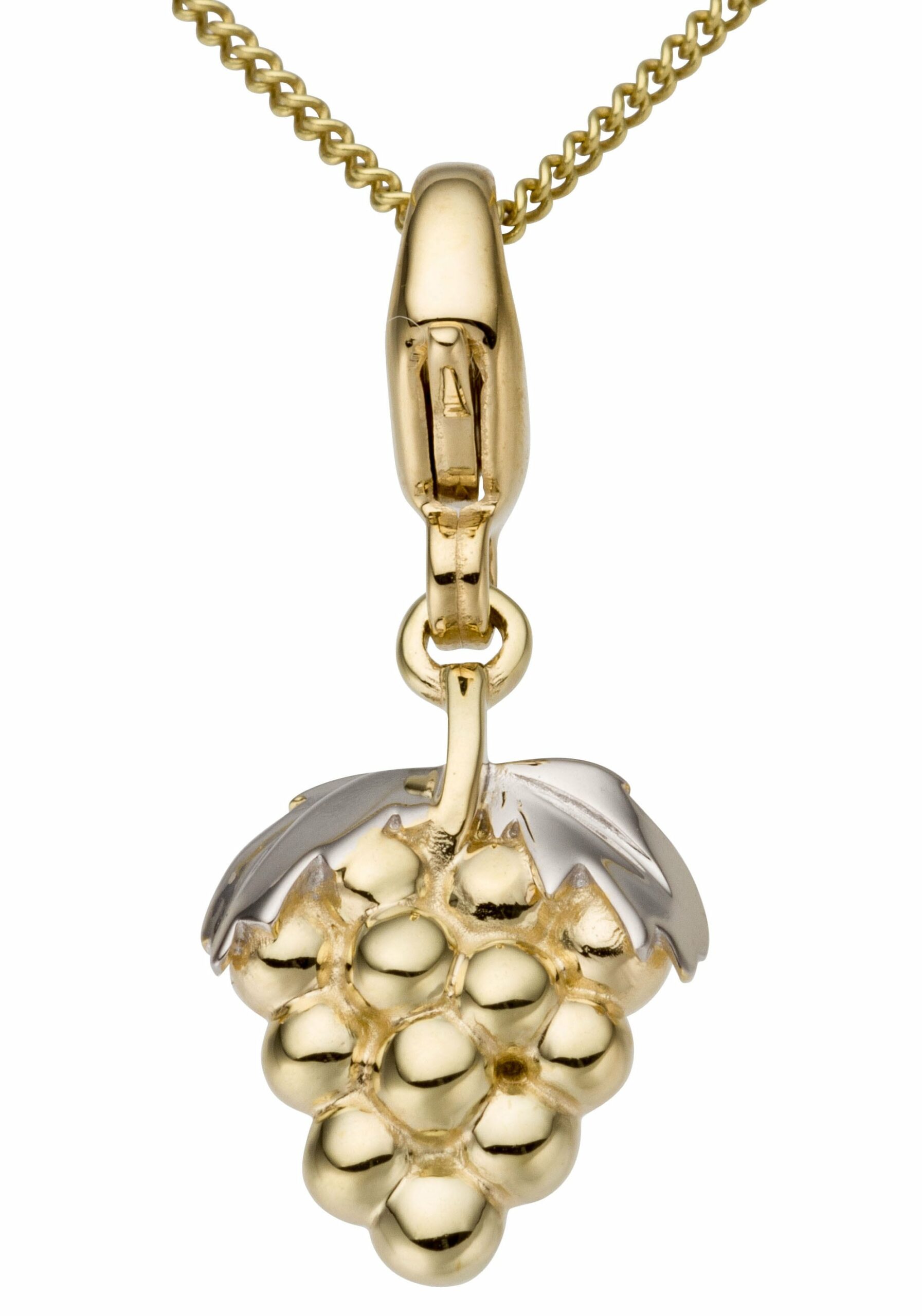Firetti Charm-Einhänger »Schmuck Geschenk Gold 375 Halskette Charmarmband Gold-Charm Trauben«