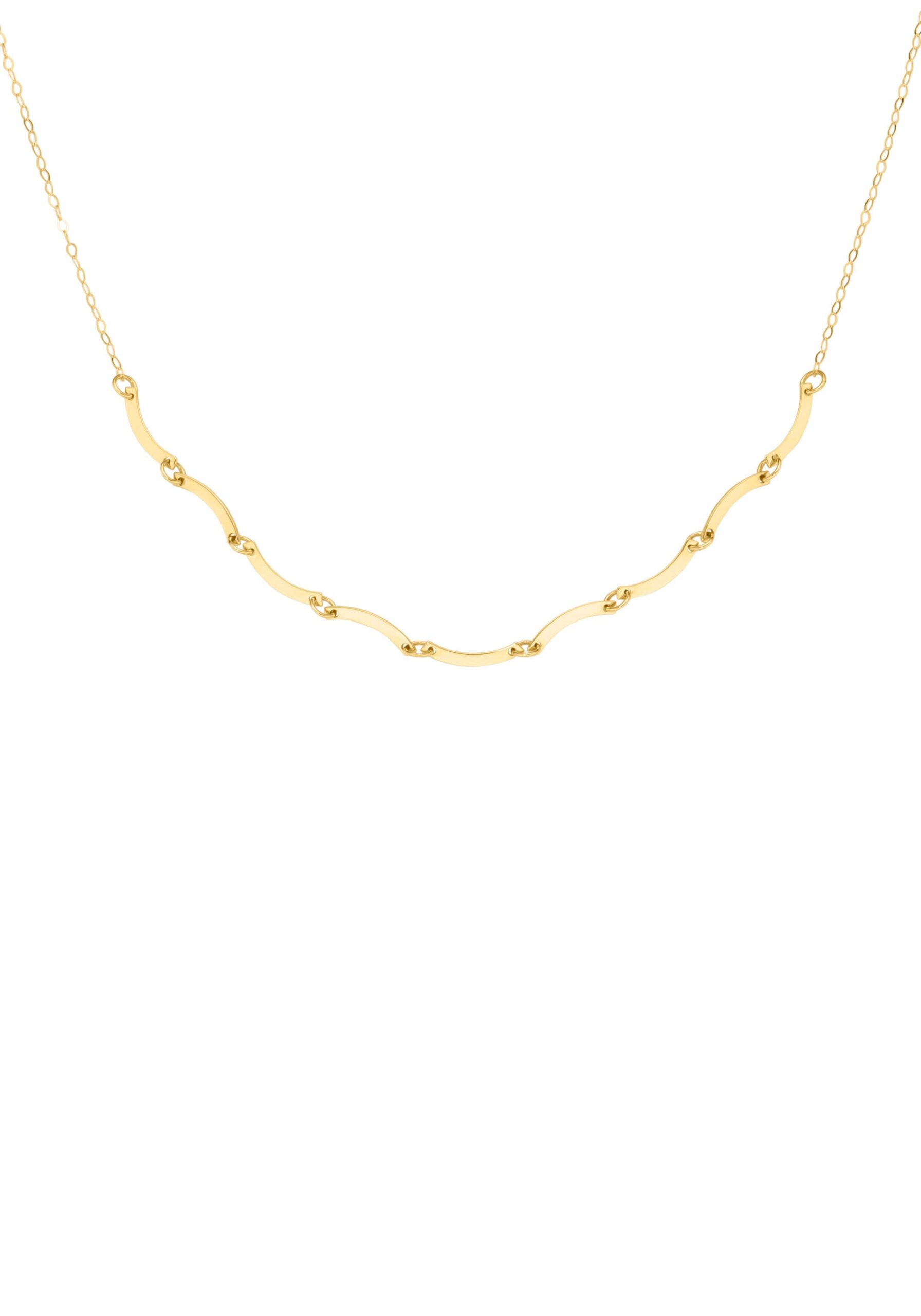 Firetti Collier »Schmuck Geschenk Gold 375 Halsschmuck Halskette Goldkette Welle«