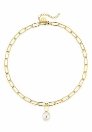 Firetti Collier »Schmuck Geschenk Halsschmuck Halskette Silberkette Gliederkette Perle«