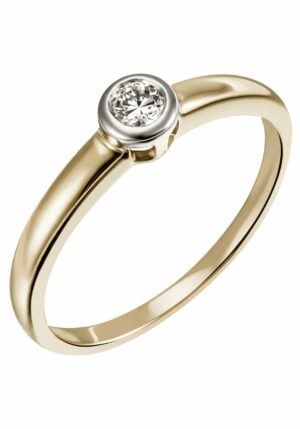 Firetti Diamantring »Schmuck Geschenk Gold 375 Damenring Verlobungsring Goldring Solitär«