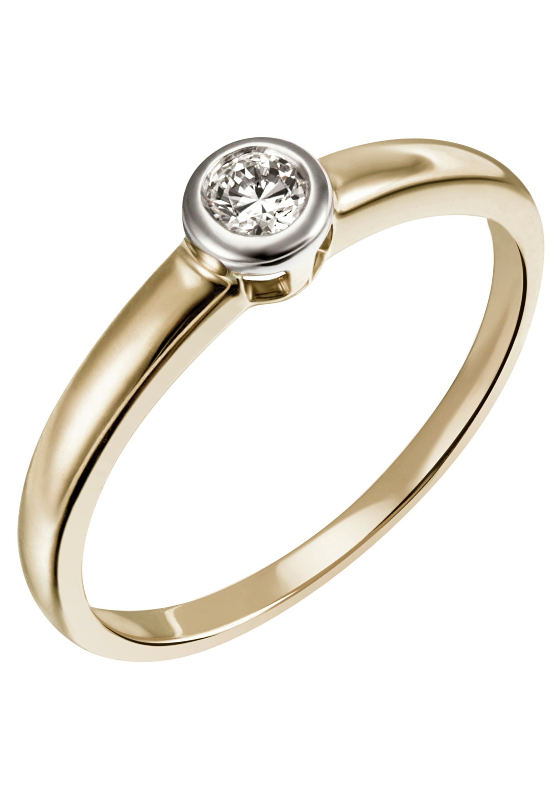 Firetti Diamantring »Schmuck Geschenk Gold 375 Damenring Verlobungsring Goldring Solitär«