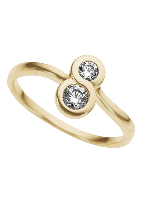 Firetti Fingerring »Schmuck Geschenk Gold 333 Damenring Goldring Infinity Schleife«