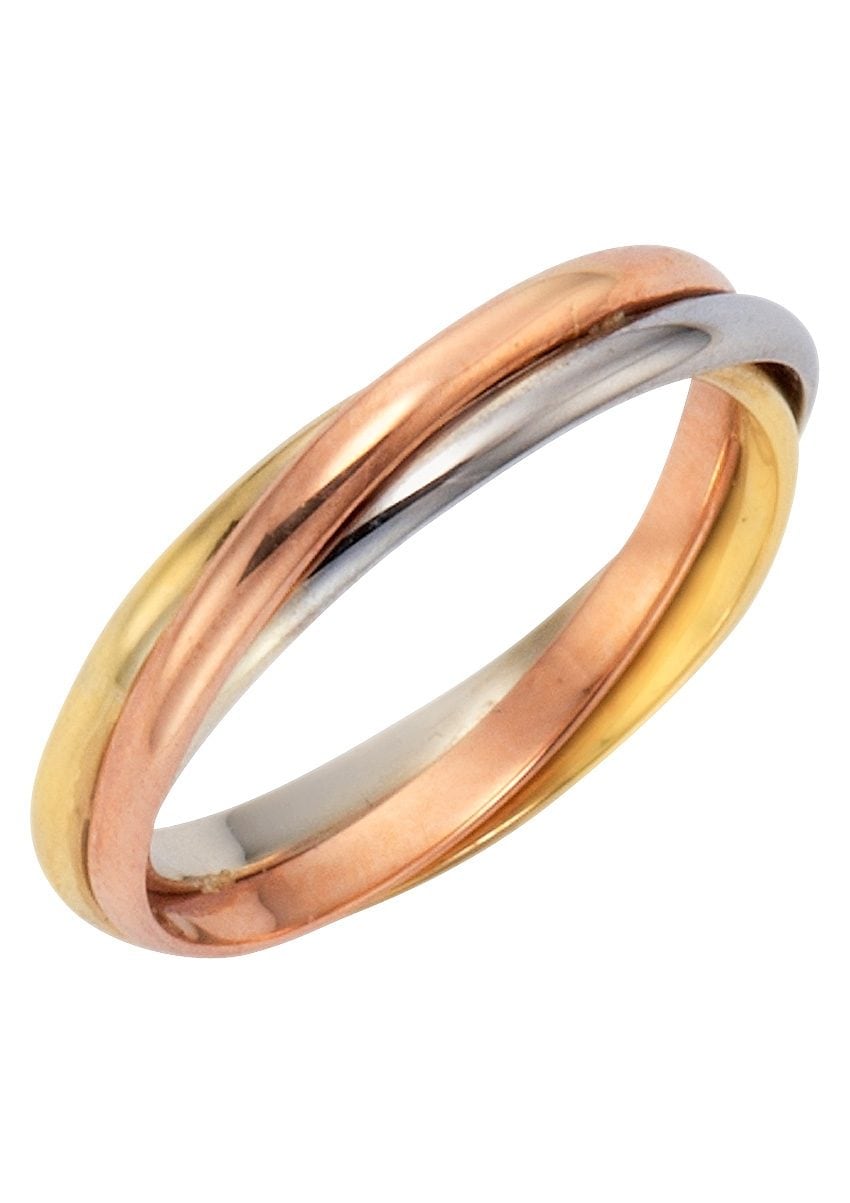 Firetti Fingerring »Schmuck Geschenk Gold 333 Damenring Goldring tricolor«