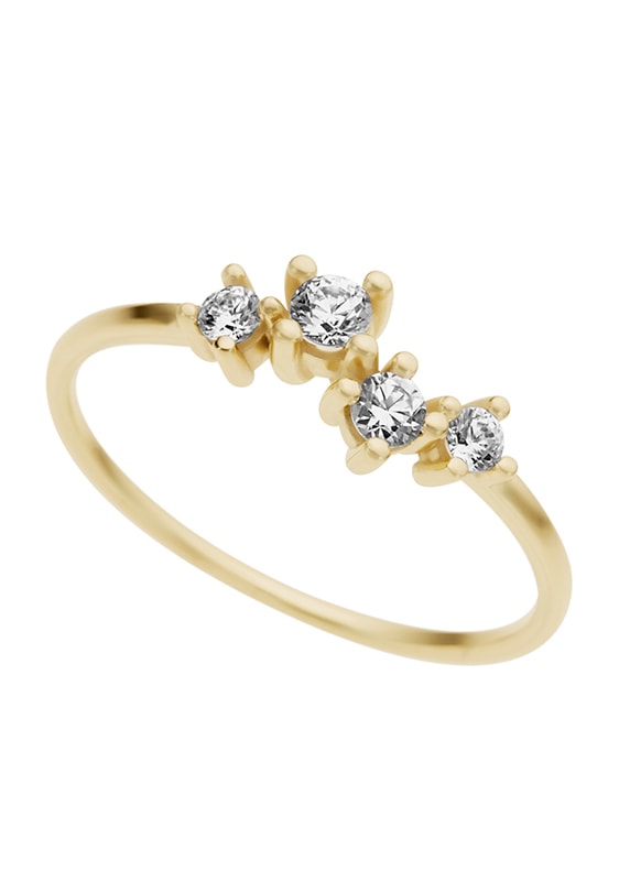 Firetti Fingerring »Schmuck Geschenk Gold 333 Damenring Verlobungsring Goldring Solitär«