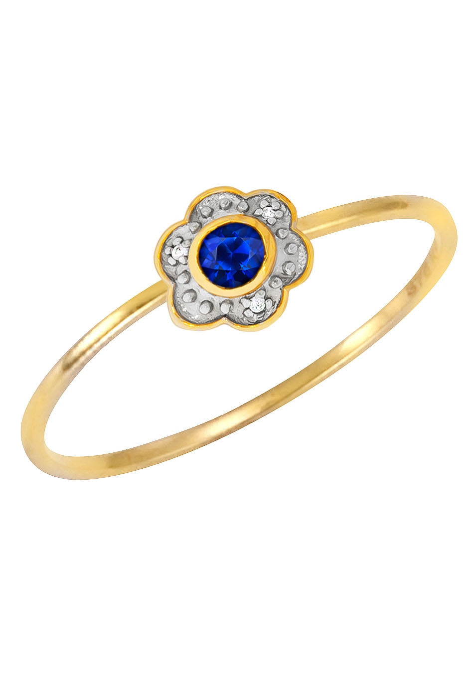 Firetti Fingerring »Schmuck Geschenk Gold 375 Damenring Goldring Blume«