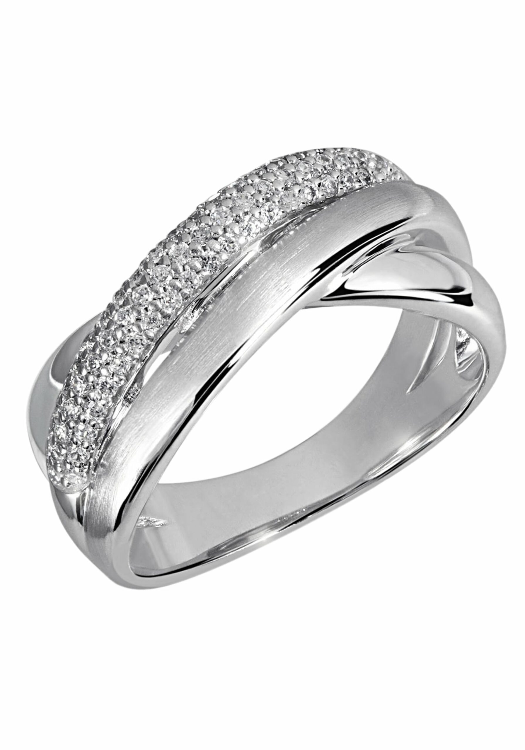 Firetti Fingerring »Schmuck Geschenk Silber 925 Silberring blau glitzernd«