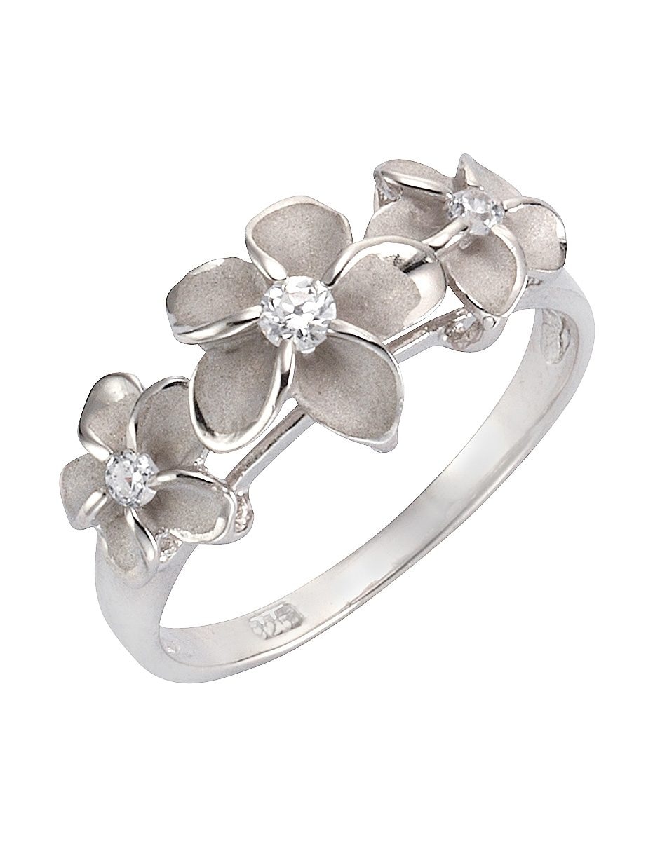 Firetti Fingerring »Schmuck Geschenk Silber 925 Silberring Blume/Blüte«