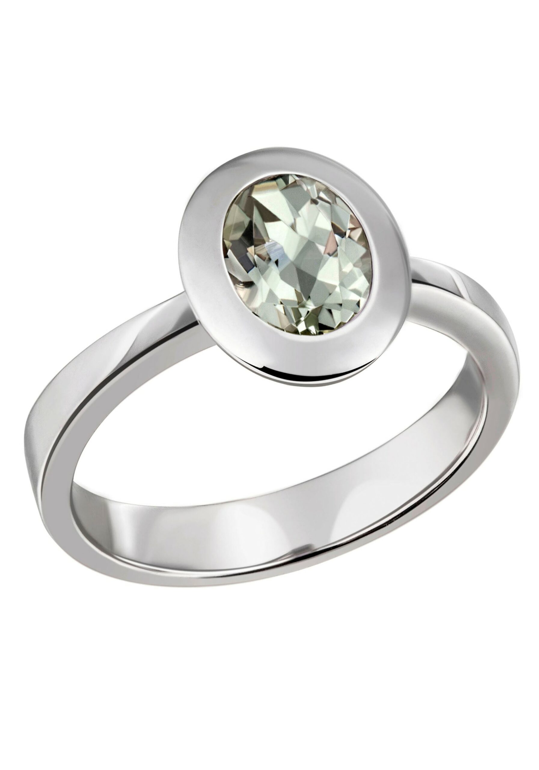 Firetti Fingerring »Schmuck Geschenk Silber 925 Silberring Ring oval grün glitzernd«