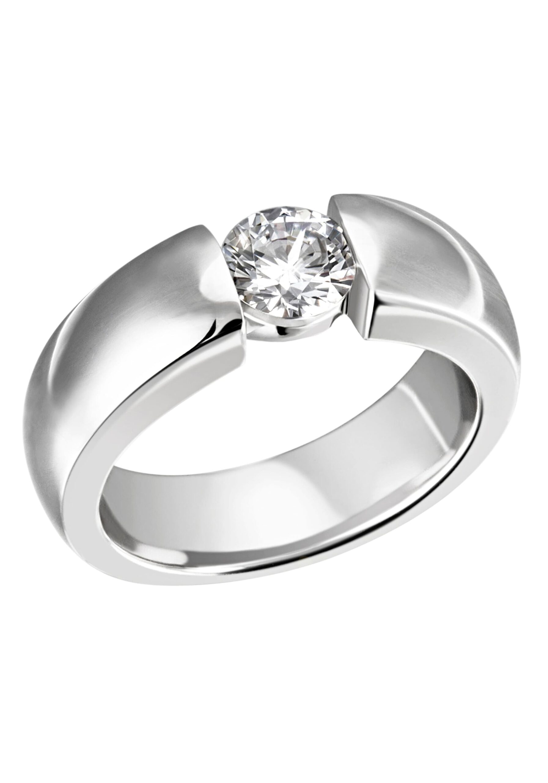 Firetti Fingerring »Schmuck Geschenk Silber 925 Silberring Ring Spannring-Optik glitzernd«