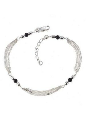 Firetti Fußkette »Schmuck Geschenk Silber 925 Körperschmuck Panzerkette Kristalle«