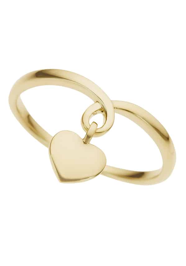 Firetti Goldring »Schmuck Geschenk Gold 333 Herz«