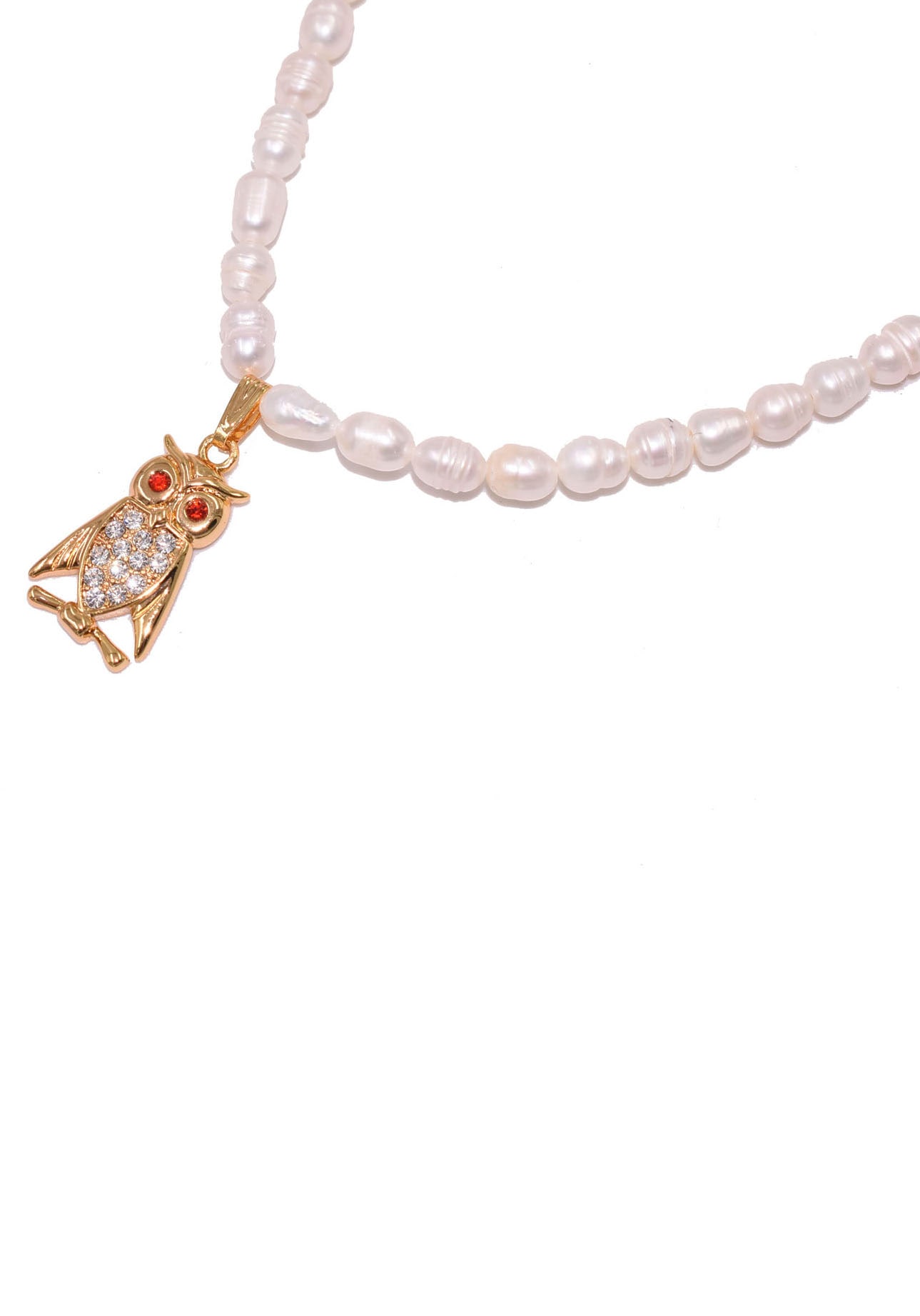Firetti Kette mit Anhänger »Perlenkette Eule Schmuck Geschenk