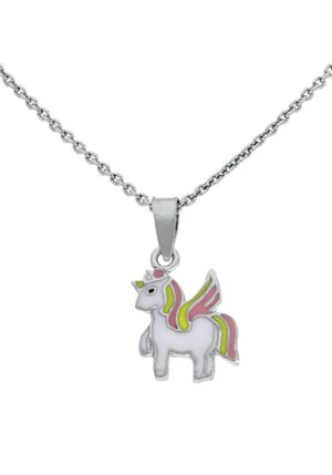 Firetti Kette mit Anhänger »Schmuck Geschenk Silber 925 Halsschmuck Halskette Ankerkette Einhorn«