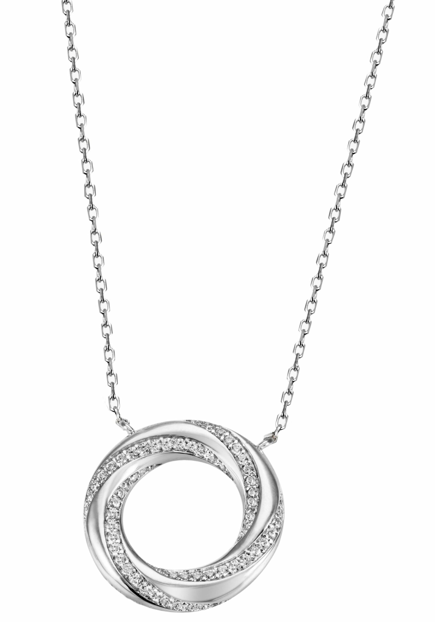 Firetti Kette mit Anhänger »Schmuck Geschenk Silber 925 Halsschmuck Halskette Ankerkette Kreis«