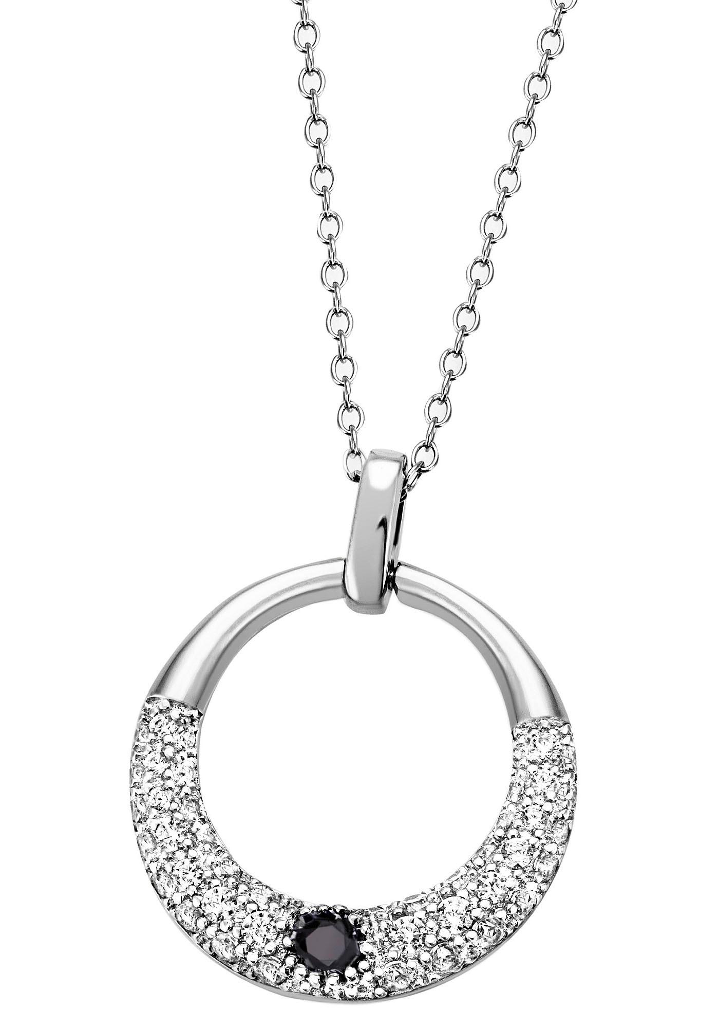 Firetti Kette mit Anhänger »Schmuck Geschenk Silber 925 Halsschmuck Halskette Ankerkette Pavé«