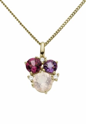 Firetti Kettenanhänger »Schmuck Geschenk Gold 333 Halsschmuck Anhänger für Halskette Amethyst«