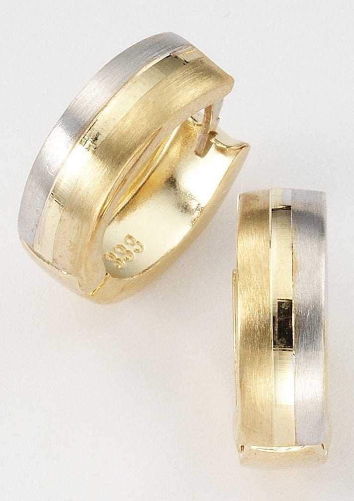 Firetti Paar Creolen »Schmuck Geschenk Gold 333 in Bicolor-Optik«