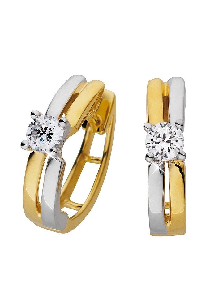 Firetti Paar Creolen »Schmuck Geschenk Gold 585