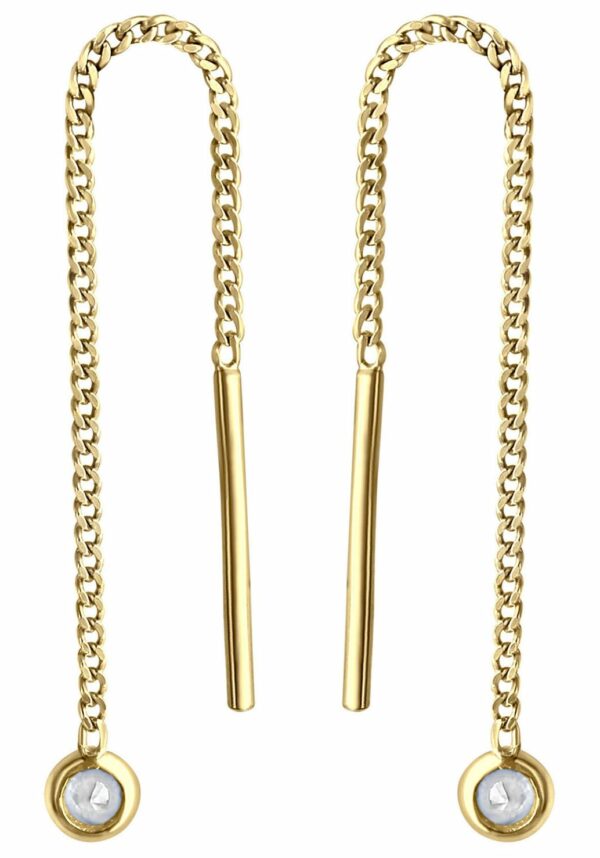 Firetti Paar Ohrhänger »Schmuck Geschenk Gold 333 Ohrschmuck Durchzieher Solitär«