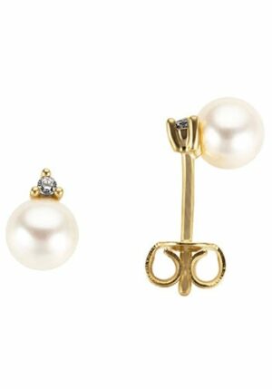 Firetti Paar Ohrstecker »Schmuck Geschenk Gold 333 Ohrschmuck Perle Solitär Dreieck«
