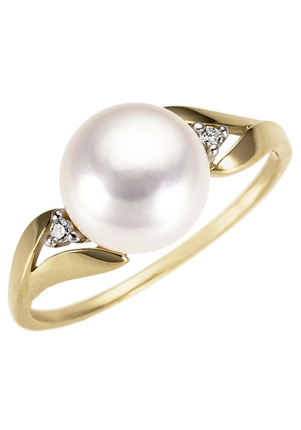 Firetti Perlenring »Schmuck Geschenk Gold 333 Fingerring Damenring Perle«