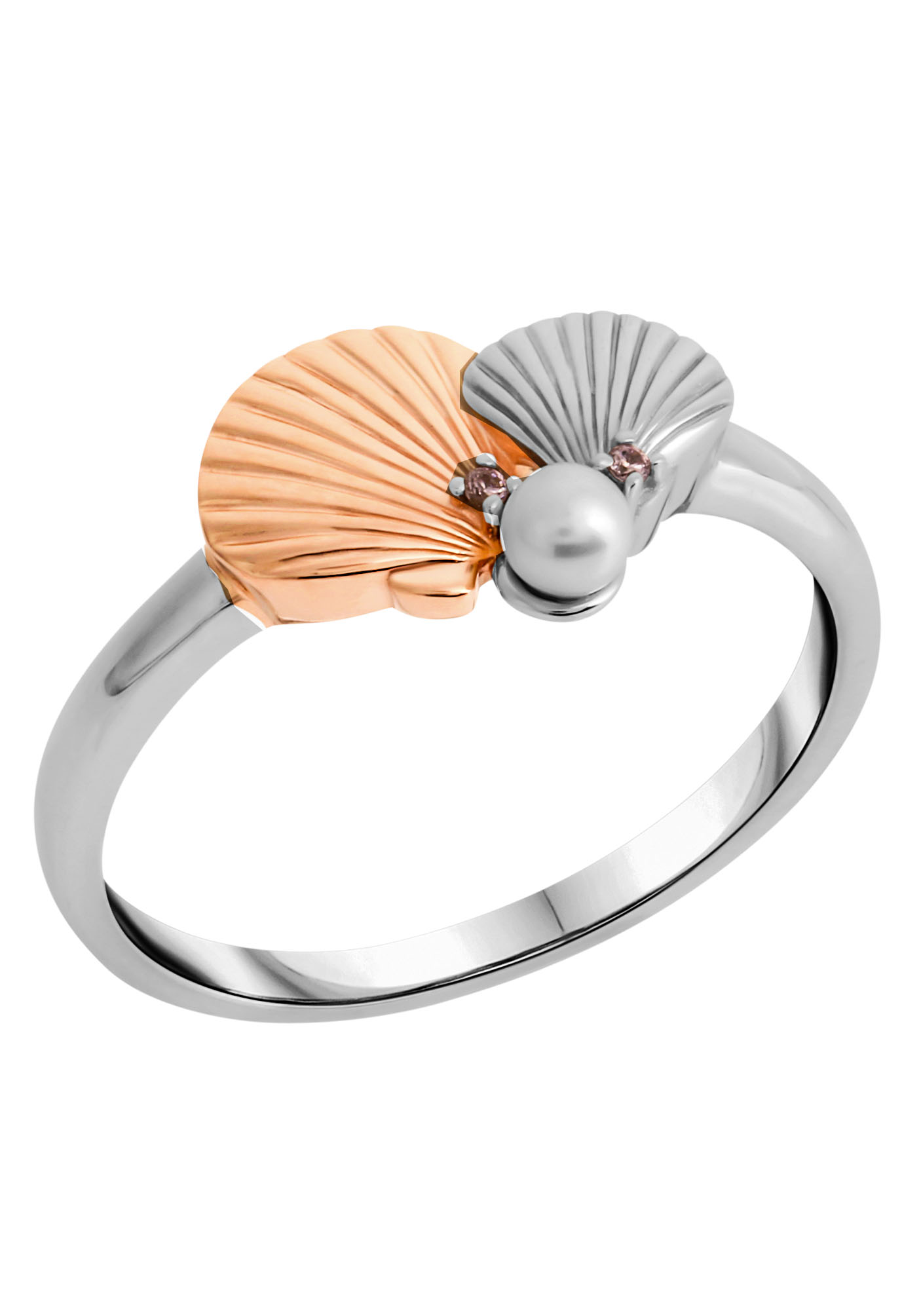 Firetti Silberring »Schmuck Geschenk Fingerring Muscheln«