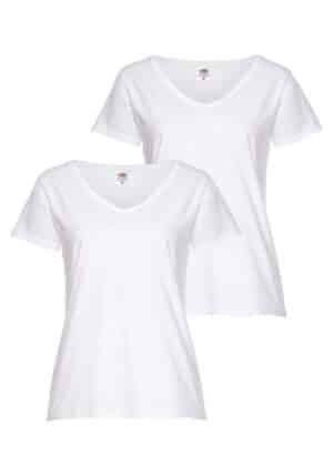 Fruit of the Loom V-Shirt »Lady-Fit Valueweight V-Neck«