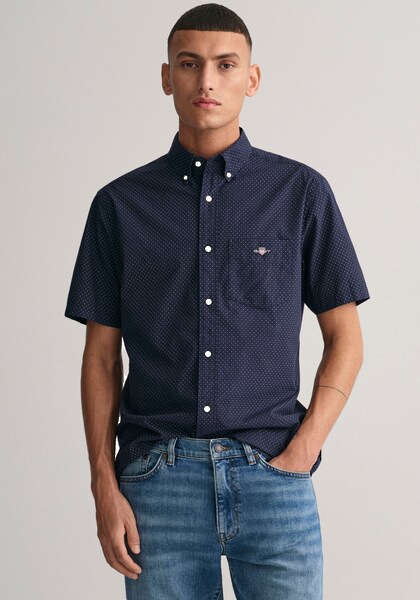 Gant Kurzarmhemd »REG MICRO DOT POPLIN SS SHIRT«