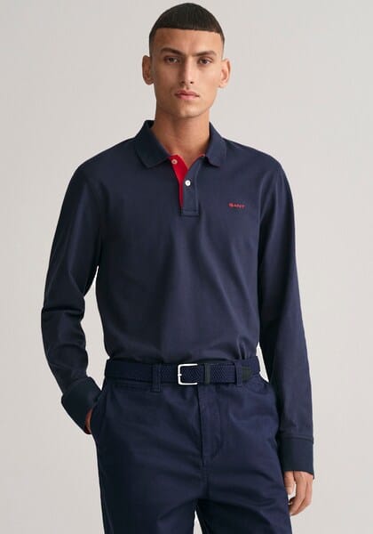 Gant Poloshirt »REG CONTRAST PIQUE LS RUGGER«