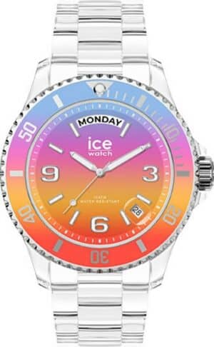 ice-watch Quarzuhr »ICE clear sunset - Energy - Medium - DAYDATE
