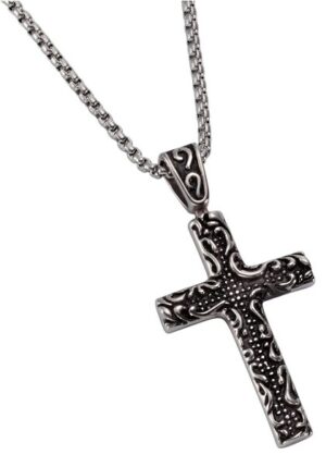J.Jayz Kette mit Anhänger »Halskette Kreuz used look«