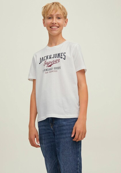 Jack & Jones Junior Rundhalsshirt »JJELOGO TEE SS O-NECK«