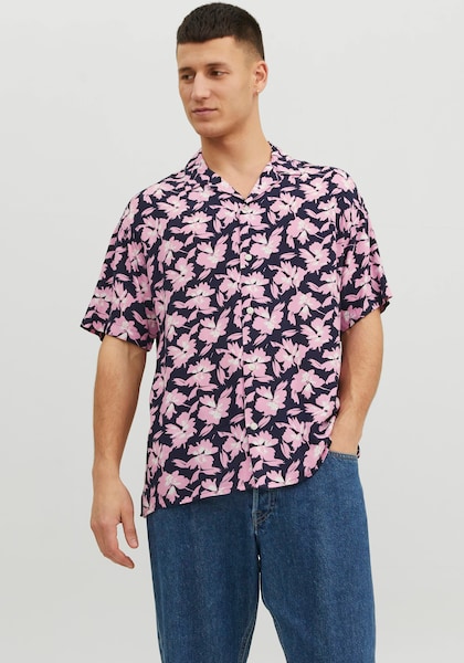 Jack & Jones Kurzarmhemd »JORLUKE PALMA AOP RESORT SHIRT SS LN«