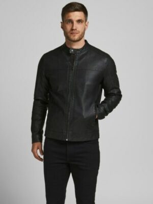 Jack & Jones Lederimitatjacke »JJEWARNER JACKET NOOS«