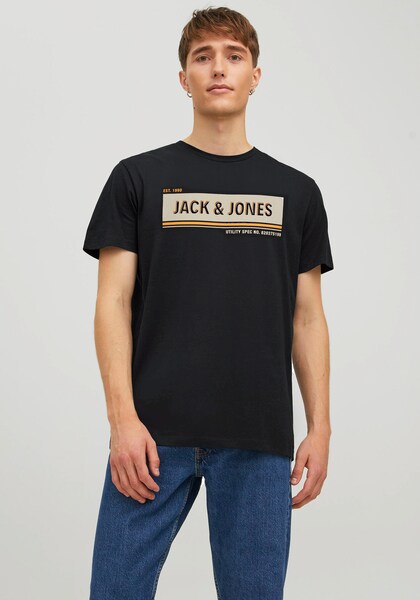 Jack & Jones Rundhalsshirt »JCOADAM TEE SS CREW NECK FST«