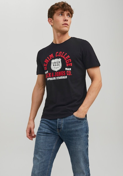 Jack & Jones Rundhalsshirt »JJ JJELOGO TEE«