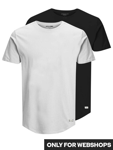 Jack & Jones Rundhalsshirt »JJENOA TEE SS CREW NECK 2PK MP NOOS«