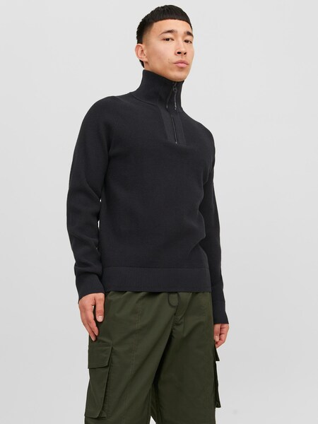 Jack & Jones Stehkragenpullover »JCOFILO KNIT HALF ZIP SN«