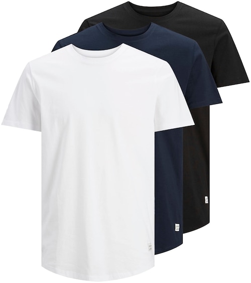 Jack & Jones T-Shirt »ENOA TEE SS CREW NECK 3PK«