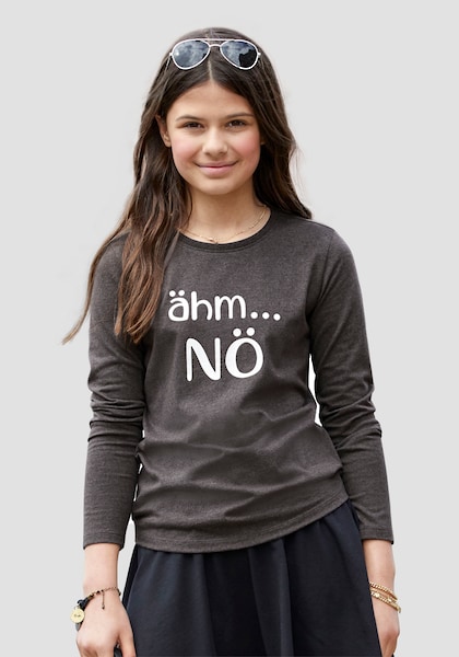 KIDSWORLD Langarmshirt »ähm ...NÖ«