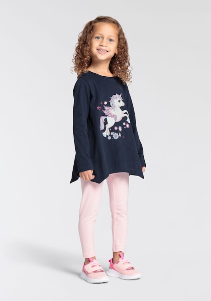 KIDSWORLD Langarmshirt & Leggings »EINHORN«