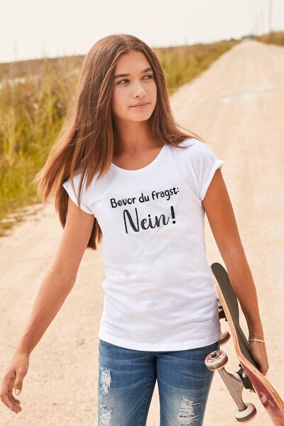 KIDSWORLD T-Shirt »Bevor Du fragst: NEIN!«