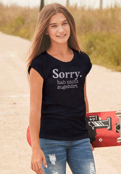 KIDSWORLD T-Shirt »Sorry. hab nicht zugehört.«