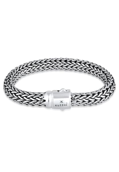 Kuzzoi Armband »Gliederarmband Basic Cool unisex 925 Silber«