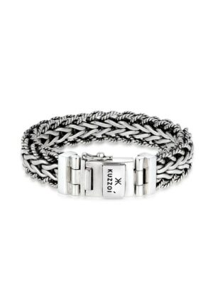 Kuzzoi Armband »Herren Panzerarmband Gliederkette 925er Silber«