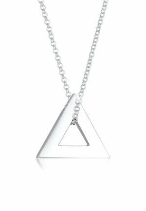 Kuzzoi Kette mit Anhänger »Herren Erbskette Dreieck Triangle 925 Silber«