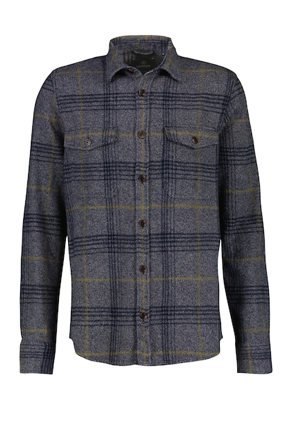 LERROS Flanellhemd »LERROS Overshirt in Karo-Wolloptik«